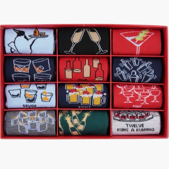 Original Penguin 12 Days of Soxmas Assorted Socks Gift Set Brand New - Picture 1 of 16